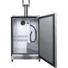 imageSummit Appliance SBC696OSCFTWIN 24 Wide BuiltIn Outdoor Cold Brew Coffee Kegerator Dual Tap Kit Weatherproof Fullsized Coffee Dispenser Digital Thermostat Automatic Defrost