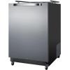 imageSummit Appliance SBC696OSNK 24 Wide BuiltIn Outdoor Kegerator Weatherproof Fullsized Beer Dispenser 604 cuft Capacity Digital Thermostat Automatic Defrost LED Lighting Selfclosing Door