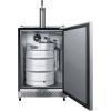 imageSummit Appliance SBC696OSWKD 24 Wide BuiltIn Outdoor Wine Kegerator Weatherproof FullSized Wine Dispenser Complete Tap Kit Automatic Defrost Digital Thermostat HighLow Temperature Alarm