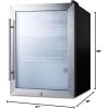 imageSummit Appliance SCR314L Compact Beverage Center 21 cuft Automatic Defrost Interior LED Light Adjustable Thermostat Sealed Back Front Lock