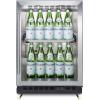 imageSummit Appliance SCR610BLRI Builtin Undercounter Mini Reachin Commercial Beverage Center wSS Interior Sheet Pans and Adjustable Tray Supports Lock Digital Thermostat and Removable Dolly