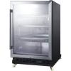 imageSummit Appliance SCR610BLRI Builtin Undercounter Mini Reachin Commercial Beverage Center wSS Interior Sheet Pans and Adjustable Tray Supports Lock Digital Thermostat and Removable Dolly