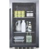 imageSummit Appliance SPR488BOSH34 Shallow Depth IndoorOutdoor Beverage Cooler 313 cuft Capacity 1775 Depth Weatherproof Design Sealed Back Factory Installed Lock LED Lighting Black Interior