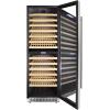imageSummit Appliance SWC1966B 24 Wide Dual Zone Wine Cellar For BuiltIn or Freestanding Use with Glass Door with Stainless Steel Trim Digital Thermostat Wooden Shelving and FactoryInstalled Lock