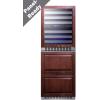 imageSummit Appliance SWCDRF24PNR 24 Wide Combination DualZone Wine Cellar and 2Drawer RefrigeratorFreezer Panels Not Included 39 cuft Refrigerator Capacity up to 46 bottles LED LightingPanel Ready