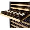 imageSummit Appliance SWCP2116LHD 24 Wide DualZone Wine Cellar Commercially Approved 116 Bottles Capacity Automatic Defrost Black Cabinet Digital Thermostat LeftHand Door Swing Sealed Back