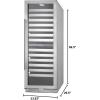 imageSummit Appliance SWCP2163CSS 24 Wide DualZone Wine Cellar Builtin Capable 2 Temperature Zones Digital Thermostat 163 Bottles Capacity LED Lighting FactoryInstalled LockStainless Steel