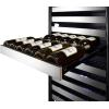 imageSummit Appliance SWCP2163CSSLHD 24 Wide DualZone Wine Cellar Commercially Approved Builtin Capable 163 Bottles Capacity Automatic Defrost Glass Door Open Door Alarm Digital Thermostat