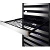 imageSummit Appliance SWCP2163CSSLHD 24 Wide DualZone Wine Cellar Commercially Approved Builtin Capable 163 Bottles Capacity Automatic Defrost Glass Door Open Door Alarm Digital Thermostat