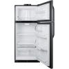 imageSummit BKRF21SS 30 Top Freezer Refrigerator with 204 cu ft Capacity Temperature Alarm Crisper Door Storage and Frost Free Operation in Stainless SteelWhite