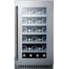 imageSummit CL18WCCSS 18 Classic Collection Wine Cellar with 29 Bottle Capacity in Stainless steel