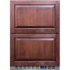 imageSummit FF642D Drawer Refrigerator Stainless Steel 24 Wide BuiltIn 2Drawer AllRefrigerator Panel Ready Panel not includedStainless Steel