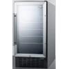 imageSummit SCR1841BCSSADA Undercounter Beverage Refrigeration GlassStainlessSteelGlassStainlessSteel