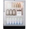 imageSummit SCR600BGLCSSADA 24 Inch Compact Refrigerator in Aluminum Silver