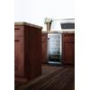 imageSummit SWC1535B 15 BuiltIn Undercounter Glass Door Wine Cellar with Lock and Digital Controls GlassBlack