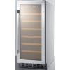 imageSummit SWC1535BCSS 15 Wine Cooler with 33 Bottle Capacity in Stainless Steel