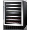 imageSummit SWC530BLBISTADA 24 Wine Cooler with 46 Bottle Capacity Digital Thermostat Factory Installed Lock in Stainless SteelBlack  Stainless Steel