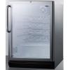 imageSummit SWC6GBLCSS Wine Chiller Beverage Refrigerator GlassStainless Steel