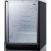 imageSummit SWC6GBLSHADA Wine Chiller Beverage Refrigerator GlassBlack