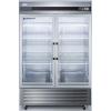 imageAccuCold ARG49ML PharmaVac Performance Series 49 CuFt Upright Pharmacy Refrigerator with Two Glass Door Automatic Defrost Digital Thermostat and Stainless Steel Cabinet