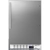 imageSummit Appliance ALFZ36CSSHV Builtin Undercounter ADA Compliant Residential AllFreezer with Stainless Steel Cabinet Thin Vertical Handle Door Storage Adjustable Thermostat and Manual DefrostStainless Steel