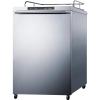 imageSummit Appliance SBC635MOS7NKHH Freestanding Commercially Listed Outdoor Beer Dispenser with Auto Defrost Digital Thermostat Stainless Steel Wrapped Exterior and Professional Horizontal Handle