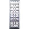 imageSummit Appliance SCR1401CH FullSize Commercially Listed Wine Cellar with Stainless Steel Interior Champagne Shelving Digital Controls SelfClosing Glass Door Lock and Black Cabinet