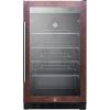 imageSummit Appliance SCR1841BPNRADA 18 Wide Builtin Beverage Center Stainless Steel PanelReady Door Trim Panel Not Included ADA Compliant 27 cuft Capacity Digital Thermostat Automatic Defrost