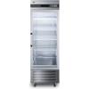 imageSummit Appliance SCR23SSG Commercial 23 CuFt ReachIn refrigerator in Complete Stainless Steel with Right Hand Door Microprocessor Control Panel Glass Door LED Lighting and LockStainless Steel