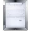 imageSummit Appliance SCR314L Compact Beverage Center 21 cuft Automatic Defrost Interior LED Light Adjustable Thermostat Sealed Back Front Lock