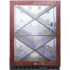 imageSummit Appliance SCR610BLXPNR Builtin Undercounter Commercially Listed Wine Cellar with PanelReady Door Trim Stainless Steel Interior Diamond Style Shelving Digital Controls Lock amp Black Cabinet