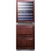 imageSummit Appliance SWCDRF24PNR 24 Wide Combination DualZone Wine Cellar and 2Drawer RefrigeratorFreezer Panels Not Included 39 cuft Refrigerator Capacity up to 46 bottles LED LightingPanel Ready