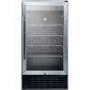 imageSummit SCR1841BCSSADA Undercounter Beverage Refrigeration GlassStainlessSteelGlassStainlessSteel