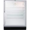 imageSummit SCR600BGLCSSADA 24 Inch Compact Refrigerator in Aluminum Silver