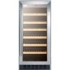imageSummit SWC1535BCSS 15 Wine Cooler with 33 Bottle Capacity in Stainless Steel