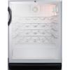 imageSummit SWC6GBLADA Wine Chiller Beverage Refrigerator GlassBlack