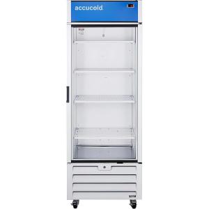 imageAccucold ACR261RH MedicalHealthcare 30 Wide Refrigerator Temperature Range Between 2 and 8 Degrees Celsius 2134 cuft Capacity SelfClosing Glass Door LED Lighting Wire Shelves