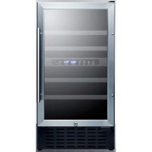 imageSummit 18 Wine Cellar 28 Bottle Capacity 33 cuft BuiltIn Wine Cellar ADA Compliant Stainless Steel SWC182ZADA
