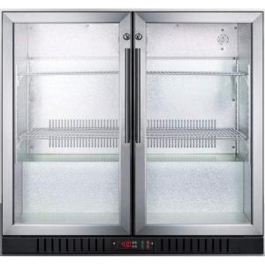 imageSummit 36 Beverage Center 74 cuft Capacity Commercial Beverage Center French Door Stainless Steel amp Glass SCR7012DBSilver