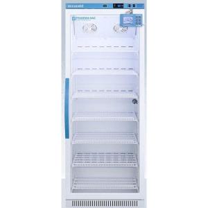 imageSummit Appliance ARG12PVDL2B PharmaVac Performance Series 12 CuFt Upright Vaccine Commercial Allrefrigerator with Glass Door Factoryinstalled Lock Automatic Defrost and White Cabinet