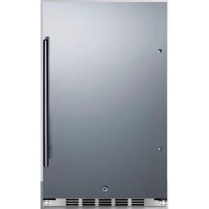 imageSummit Appliance FF195H34CSS Commercially Approved Energy Star Certified AllRefrigerator for Builtin or Freestanding Use with Auto Defrost Stainless Steel Door Lock and Stainless Steel CabinetStainless Steel