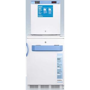 imageSummit Appliance FF7LWFS24LSTACKMED2 Stacked 24 Wide AllRefrigeratorAllFreezer Combination with Locks Digital Controls and NIST Calibrated AlarmThermometers