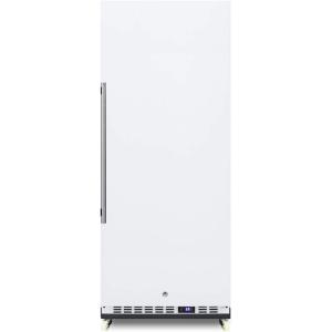 imageSummit Appliance FFAR12WRI 24 Wide Mini ReachIn AllRefrigerator with Dolly 101 cuft Capacity Auto Defrost White Exterior Digital Thermostat Sheet Pans and Adjustable Tray Supports