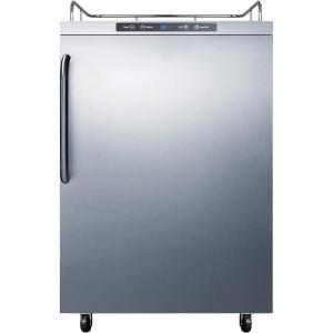imageSummit Appliance SBC635MOSNK Freestanding Residential Outdoor Beer Dispenser with Auto Defrost Digital Thermostat Stainless Steel Wrapped Exterior and ProfessionalTowel Bar Handle