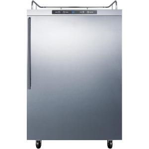 imageSummit Appliance SBC635MOSNKHV Freestanding Residential Outdoor Beer Dispenser with Auto Defrost Digital Thermostat Stainless Steel Wrapped Exterior and Professional Thin Handle