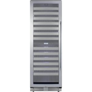 imageSummit Appliance SWCP2163CSSLHD 24 Wide DualZone Wine Cellar Commercially Approved Builtin Capable 163 Bottles Capacity Automatic Defrost Glass Door Open Door Alarm Digital Thermostat