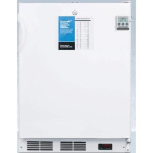 imageSummit Appliance VT65ML7PLUS2ADA ADA Compliant 24 Wide AllFreezer for Freestanding Use with a Manual Defrost NIST Calibrated Thermometer Pullout Drawers Lock and 25C Capability
