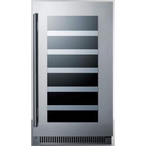 imageSummit CL18WCCSS 18 Classic Collection Wine Cellar with 29 Bottle Capacity in Stainless steel