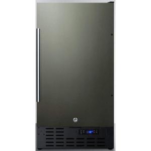 imageSummit SCFF1842KSADA 18 ADA Compliant Builtin or Undercounter Freezer with 27 cu ft Capacity Frost Free Operation Digital Thermostat and Adjustable Chrome Shelves in Black Stainless SteelBlack Stainless Steel