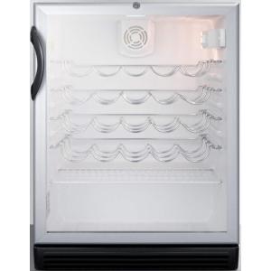 imageSummit SWC6GBLADA Wine Chiller Beverage Refrigerator GlassBlack